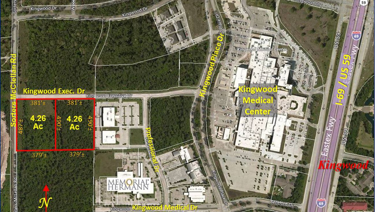 Pictures of Land property located at Kingwood Executive Dr @ Sorters McClelland Rd, Kingwood, TX 77339 for sales - image #1