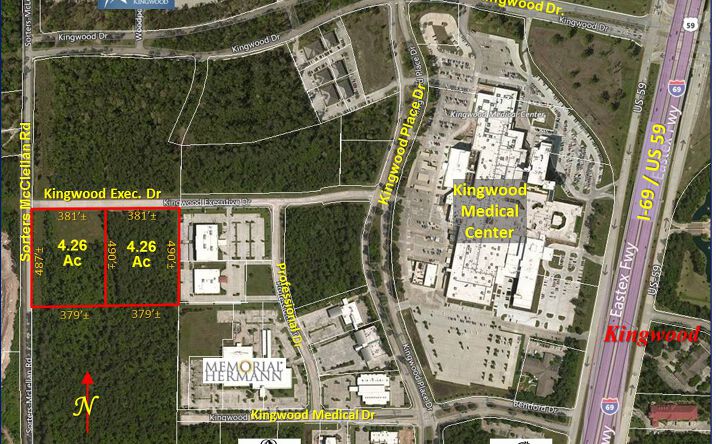 Pictures of Land property located at Kingwood Executive Dr @ Sorters McClelland Rd, Kingwood, TX 77339 for sales - image #1