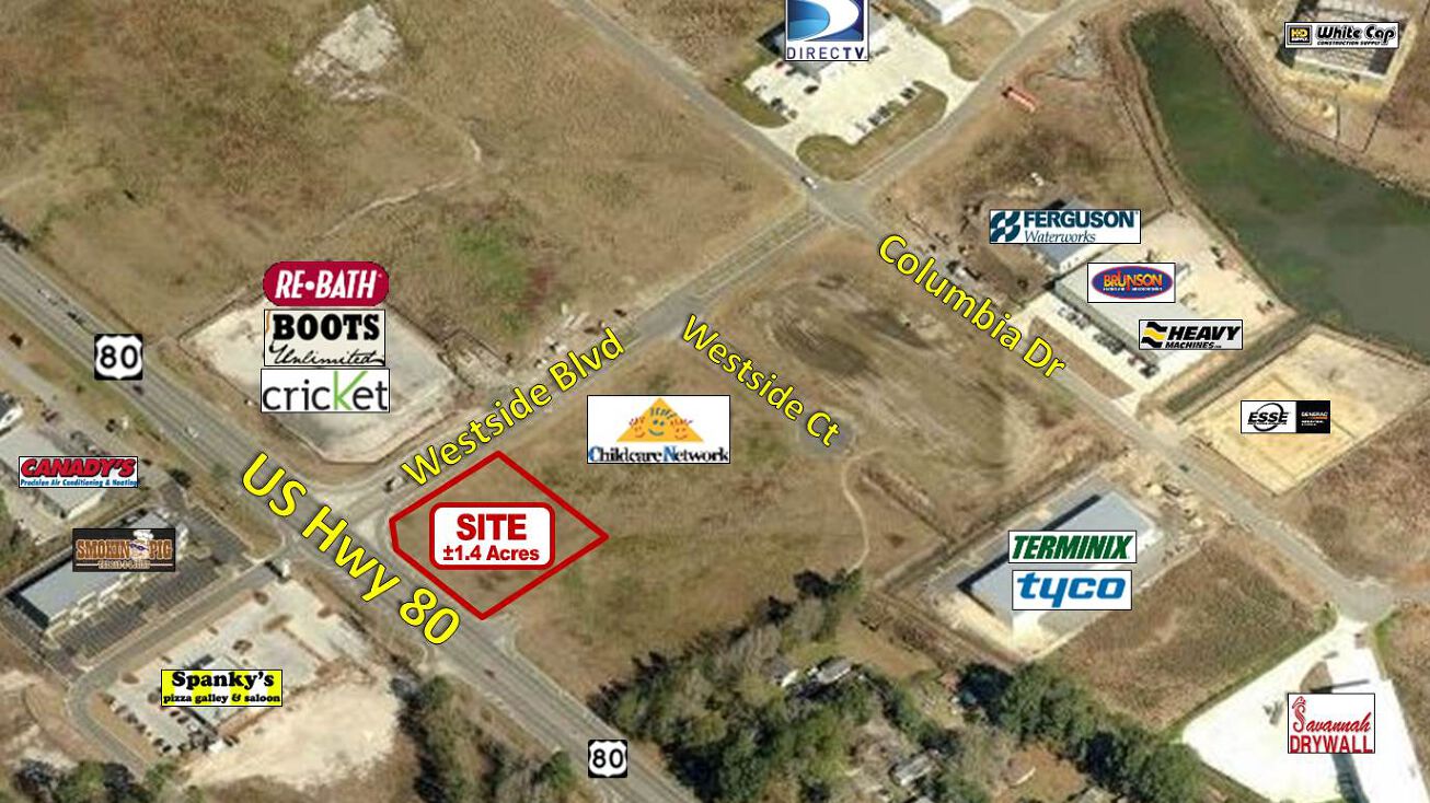 1220 East US Hwy 80, Pooler, GA 31322 Land for Sale Westside