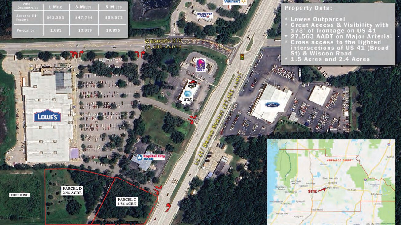 Parcel D, Broad Street, Brooksville, FL, USA, Brooksville, FL 34601
