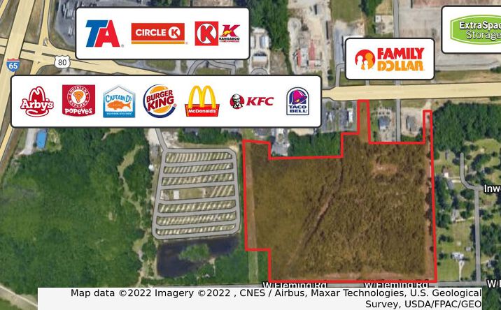 Pictures of Land property located at West South Blvd at Davenport Dr, Montgomery, AL 36105 for sales - image #1