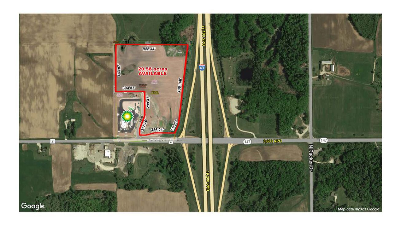 I43 & County Road Z,, Maribel, WI 54227 Land for Sale I43