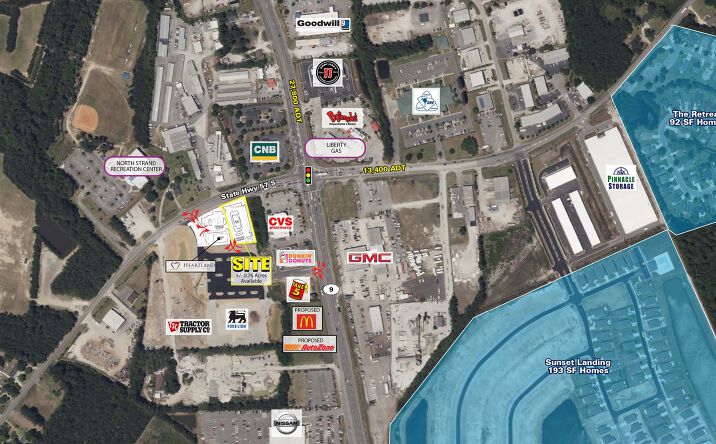 Pictures of Land property located at Hwy 9 & Hwy 57 S, Little River, SC 29566 for sales - image #1