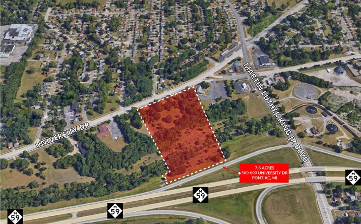 Pictures of Land property located at 560-600 University Dr, Pontiac, MI 48342 for sales - image #1