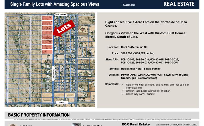 Pictures of Land property located at N Geronimo Dr, Casa Grande, AZ 85122 for sales - image #1