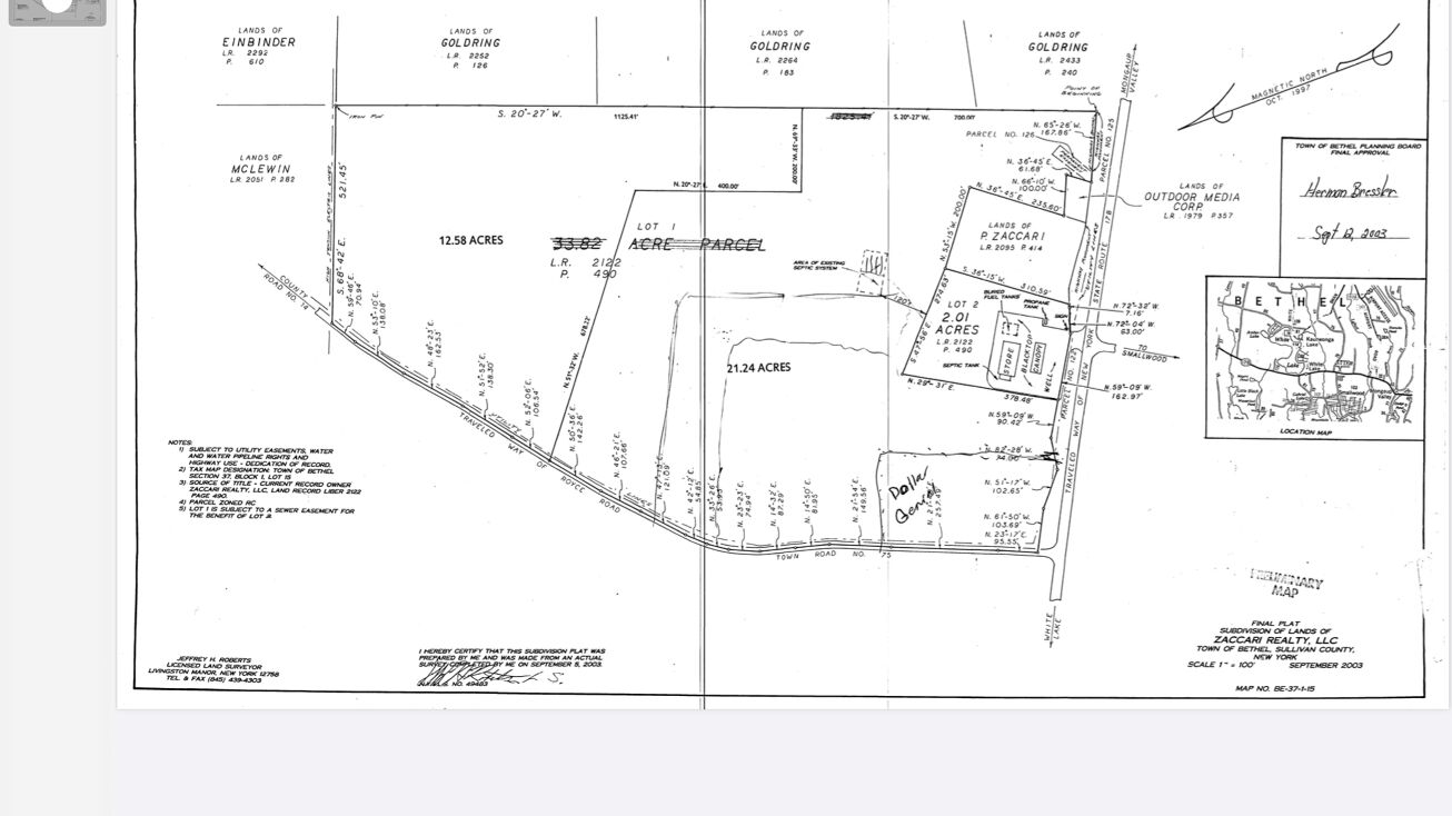 State Rt 17B, Bethel, NY 12726