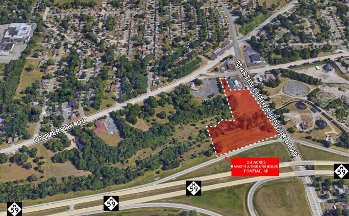 Pictures of Land property located at MLK Blvd & University Dr, Pontiac, MI 48342 for sales - image #1