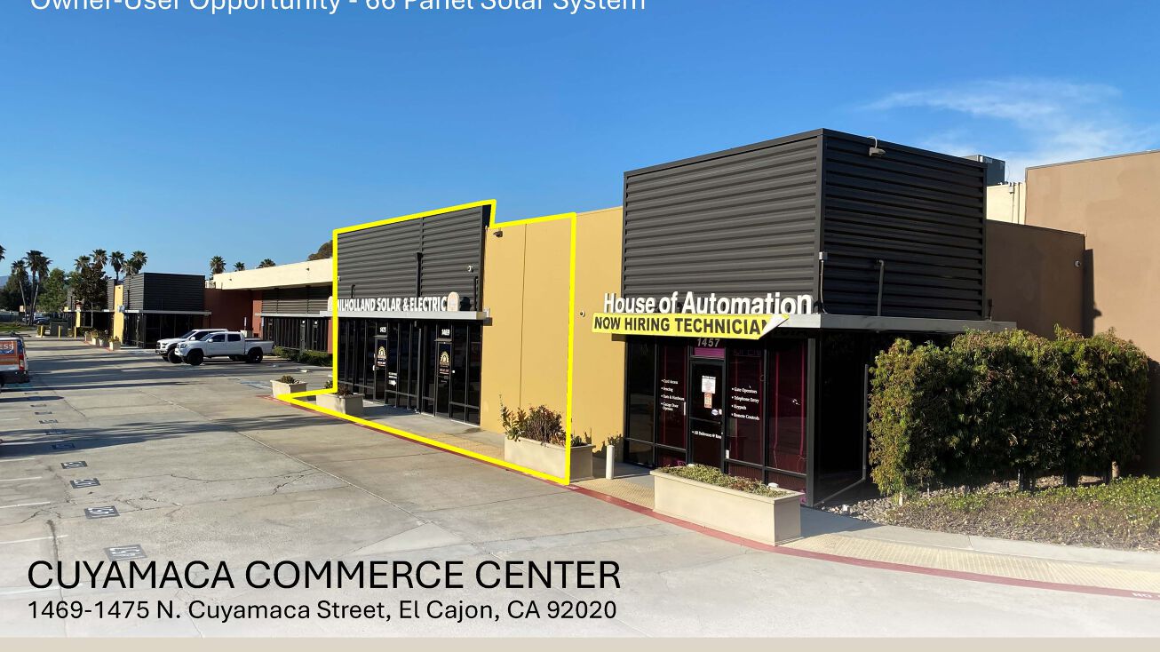 1469 Cuyamaca St, El Cajon, CA 92020 Industrial Property for Sale
