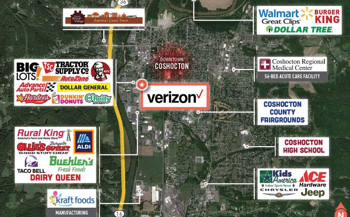 Pictures of Retail property located at 518 S 2nd St, Coshocton, OH 43812 for comps - image #1