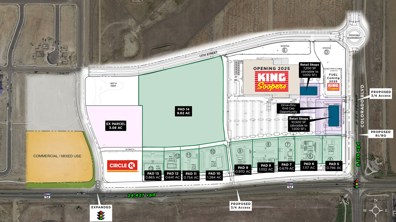 Highway 52 & Colorado Blvd, Frederick, CO, Dacono, CO 80514 Land for