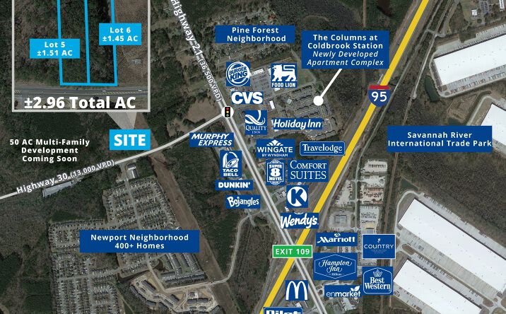 Pictures of Land property located at 130 GA-30, Port Wentworth, GA 31407 for sales - image #1