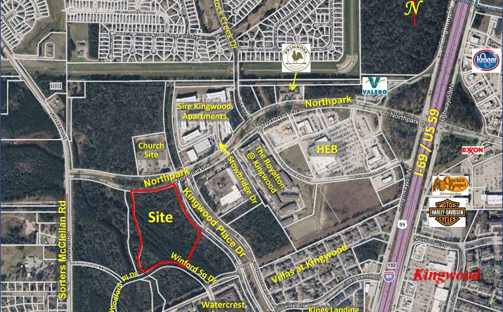 Pictures of Land property located at Northpark Dr @ Kingwood Place Drive, Houston, TX 77339 for sales - image #1