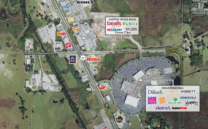 Pictures of Land property located at US HWY 27 & East Ridge Mall Rd, Lake Wales, FL 33859 for sales - image #1