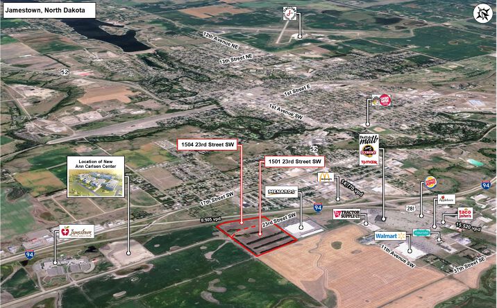 Pictures of Land property located at 1504 23rd St SW, Jamestown, ND 58401 for sales - image #1