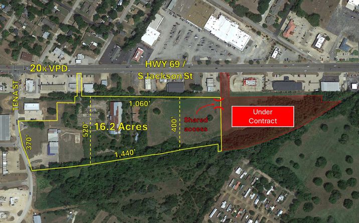 Pictures of Industrial, Land, Mixed Use, Multifamily, Retail property located at 1511 S Jackson St, Jacksonville, TX 75766 for sales - image #1