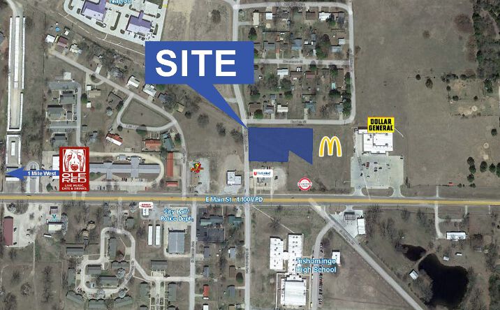 Pictures of Land property located at 1305 E Main St, Tishomingo, OK 73460 for sales - image #1