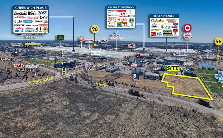 Pictures of Land property located at East 29th St N and N. Greenwich Rd., Wichita, KS 67226 for sales - image #1