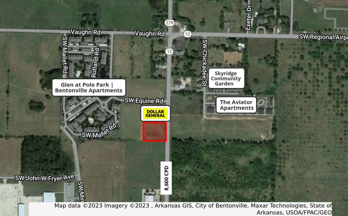 Pictures of Land property located at SW Regional Airport Blvd, Bentonville, AR 72712 for sales - image #1