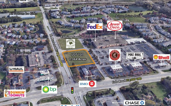 Pictures of Land property located at N Eola Rd and N Aurora Road, Aurora, IL, Aurora, IL 60502 for sales - image #1