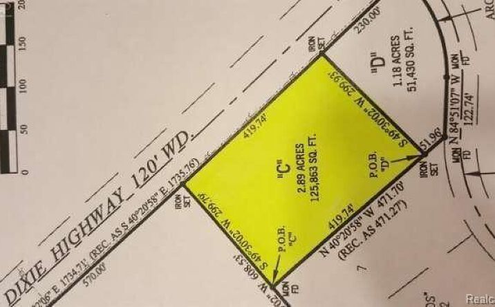 Pictures of Land property located at 000 Dixie Hwy, Independence Twp, MI 48346 for sales - image #1