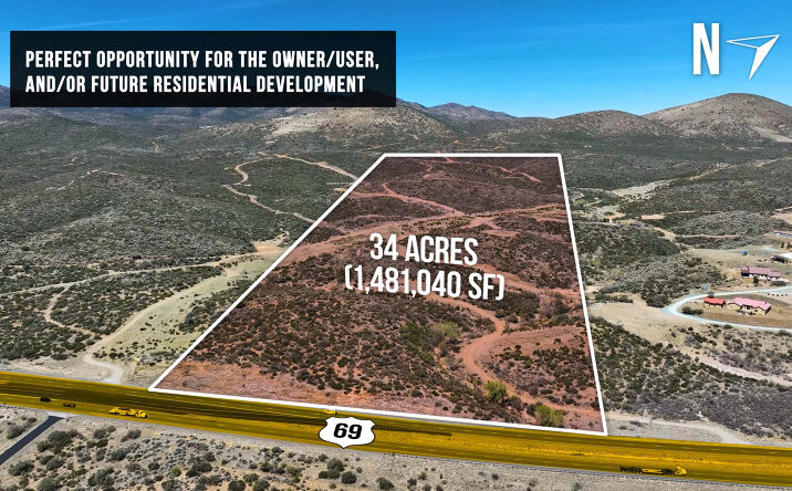 Pictures of Land property located at 4260 S Hwy 69, Dewey-Humboldt, AZ 86327 for sales - image #1