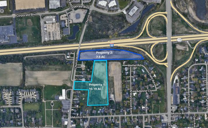 Pictures of Land property located at 1925 Church Rd - Interstate 88 And Church Rd, Aurora, IL 60505 for sales - image #1