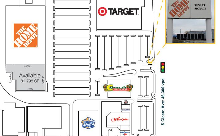 Pictures of Retail property located at 7200 S Cicero Ave, Bedford Park, IL 60629 for comps - image #1