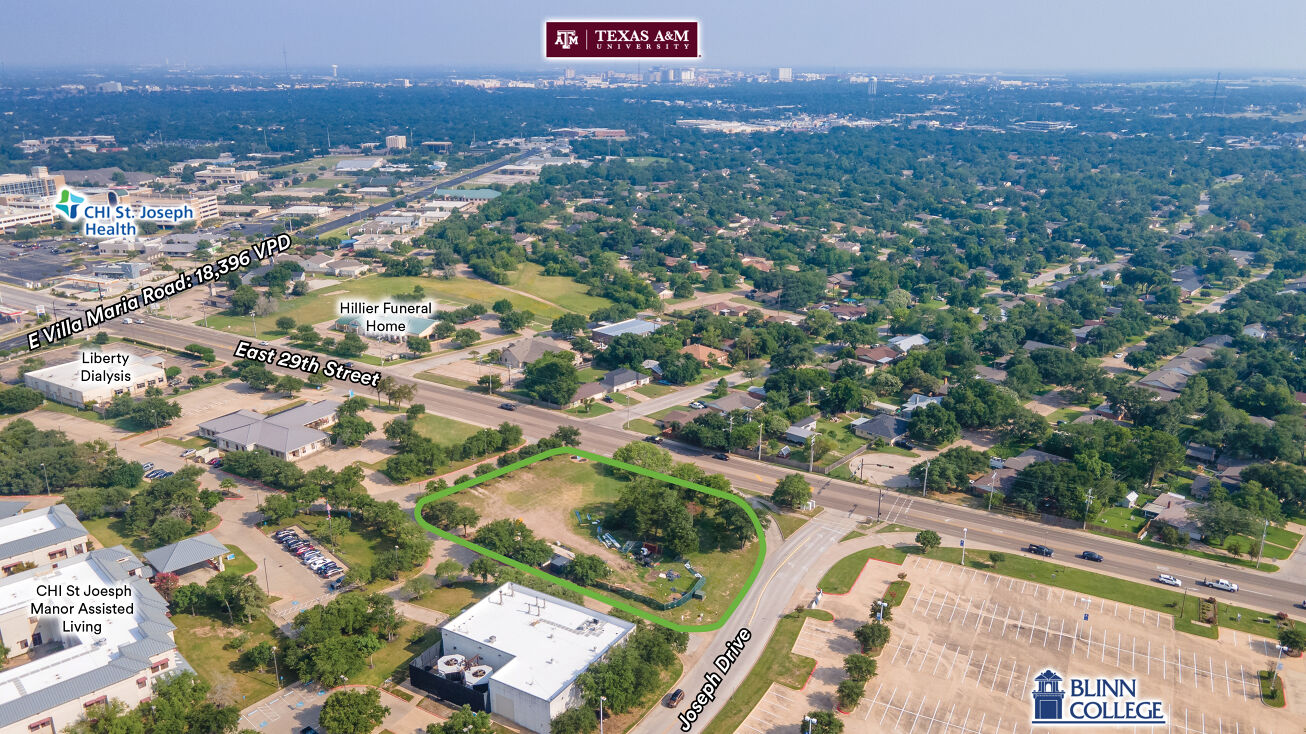 2100 E 29th St, Bryan, TX 77802 Land for Sale 1.21 AC At NEC Of E