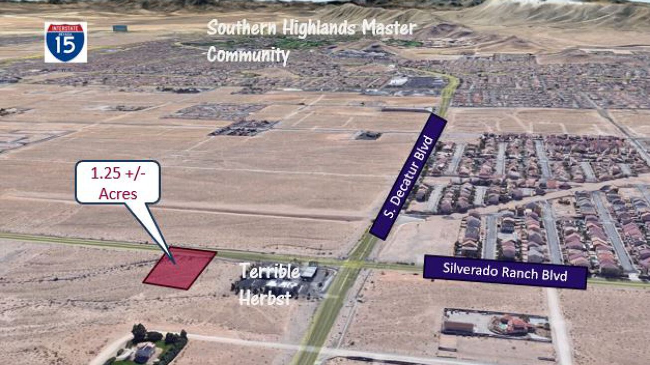 W Silverado Ranch Blvd, Las Vegas, NV 89139 Land for Sale 1.25