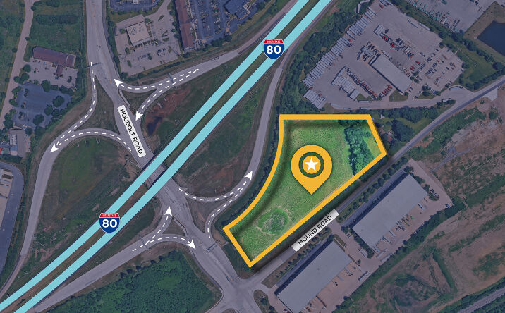 Pictures of Land property located at Mound Road - SEQ I-80 & Houbolt Road Interchange, Joliet, IL 60436 for sales - image #1