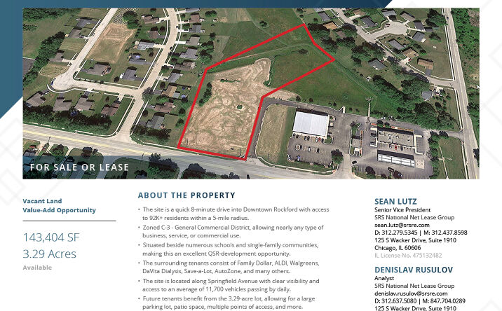 Pictures of Land property located at 599 N Springfield Ave, Rockford, IL 61101 for sales - image #1