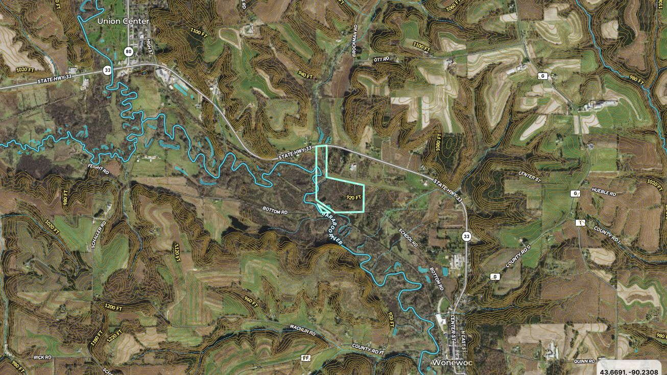School Rd, Wonewoc, WI 53968 Land for Sale 48 Ac School Road