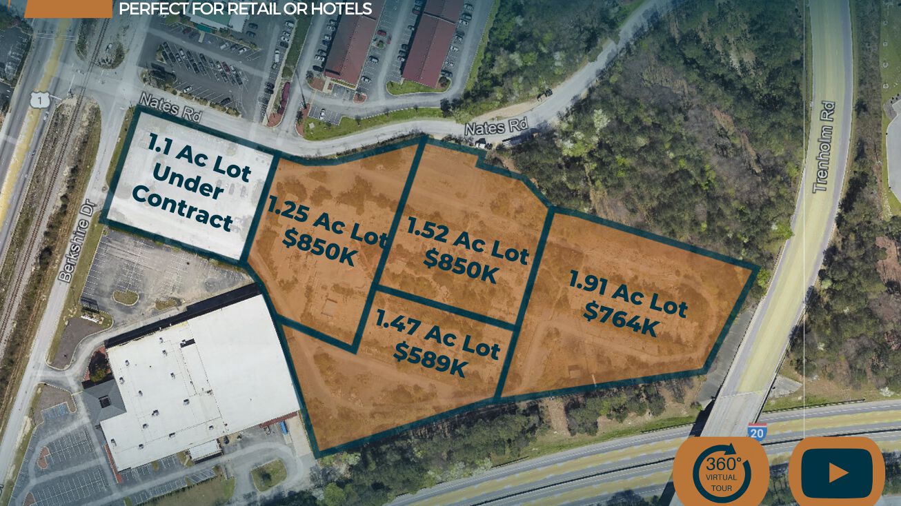 7442 Nates Rd, Columbia, SC 29223 Land for Sale 4 Development Pads