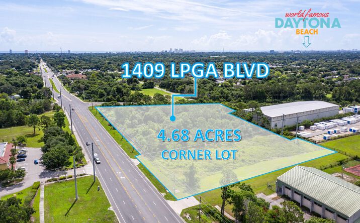 Pictures of Land property located at 1409 LPGA Blvd, Daytona Beach, FL 32117 for sales - image #1