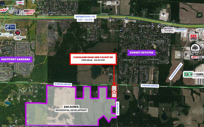 Pictures of Land property located at Richland Rd & Olivet, Columbia, MO 65203 for sales - image #1