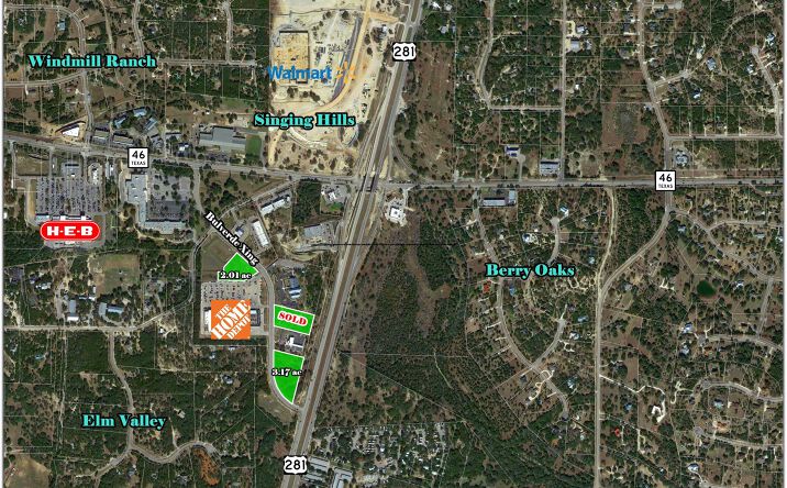 Pictures of Land property located at Hwy 281 N & Bulverde Crossing, Bulverde, TX 78163 for sales - image #1