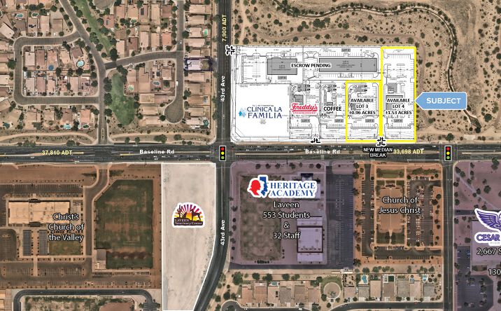 Pictures of Retail, Land property located at NEC 43rd Ave & Baseline Rd, Phoenix, AZ 85339 for sales - image #1