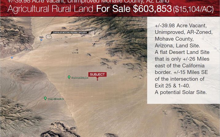 Pictures of Land property located at S Geronimo Rd, Yucca, AZ 86438 for sales - image #1