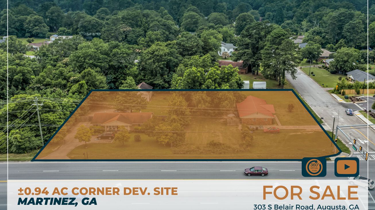 303 S Belair Rd, Augusta, GA 30907 Land for Sale 0.94 AC Site on N