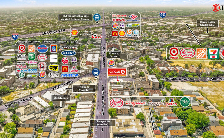 Pictures of Retail property located at 2760 W Belmont Ave, Chicago, IL 60618 for comps - image #1