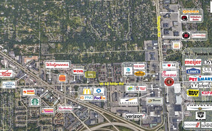 W 12 Mile Rd, Southfield, MI 48034 - Land for Sale - 12 mile road