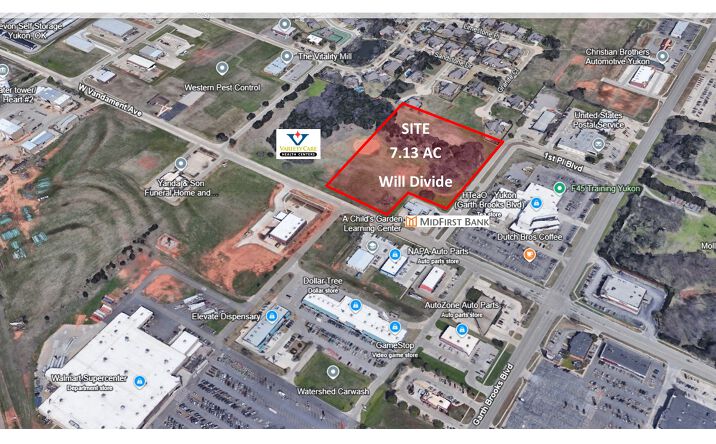 Pictures of Land property located at 1301 W Vandament Ave, Yukon, OK 73099 for sales - image #1