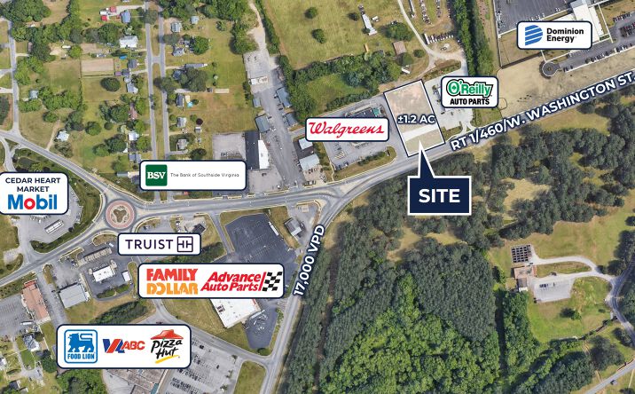 Pictures of Land property located at 26114 W Washington St, Petersburg, VA 23803 for sales - image #1