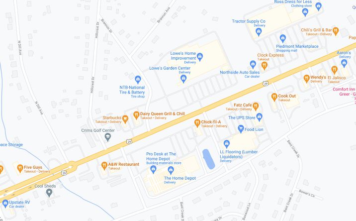 Pictures of Land property located at 1452 West Wade Hampton Boulevard, Greer, SC 29650 for comps - image #1