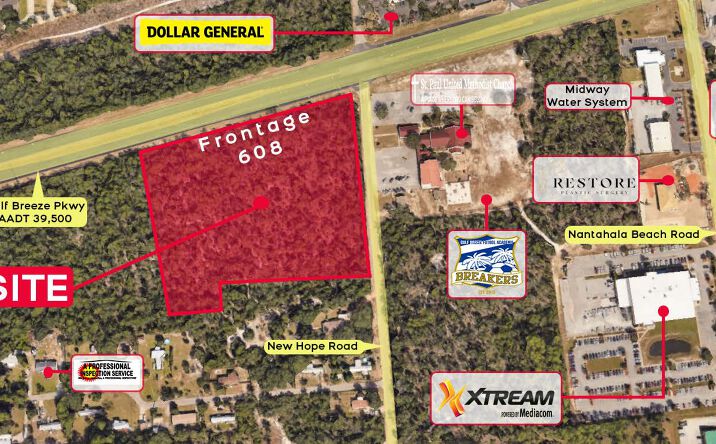 Pictures of Land property located at 0 Gulf Breeze Parkway, Gulf Breeze, FL 32561 for sales - image #1