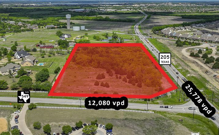 Pictures of Land property located at NWC SH 205 & FM 549, Rockwall, TX 75032 for sales - image #1