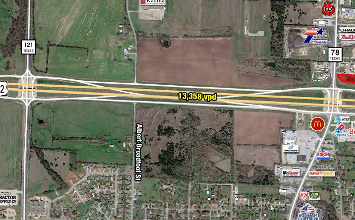 Pictures of Land property located at NEQ HWY 82 & Pecan St, Bonham, TX 75418 for sales - image #1