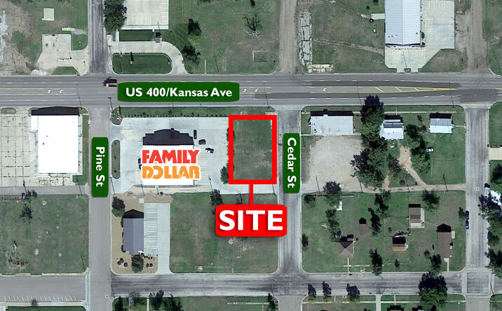 Pictures of Land property located at SWC Kansas Ave & Cedar St., Greensburg, KS 67054 for sales - image #1
