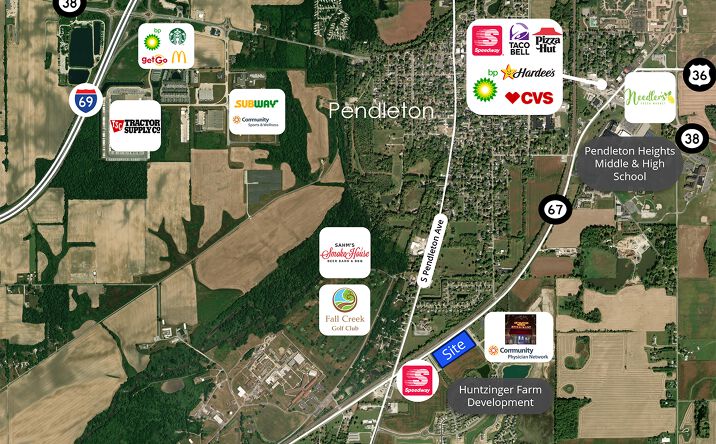 Pictures of Land property located at SR 67 / US 36., Pendleton, IN 46064 for sales - image #1