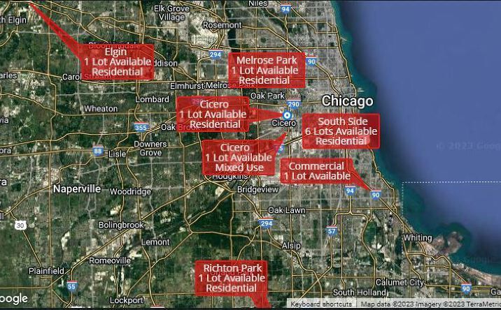 Pictures of Land property located at 12 Lots, Chicago, Cicero, Elgin, Melrose Park, and Richton Park, Melrose Park, IL 60161 for sales - image #1